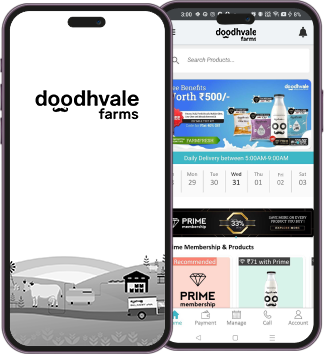 Doodhvale App on Phone